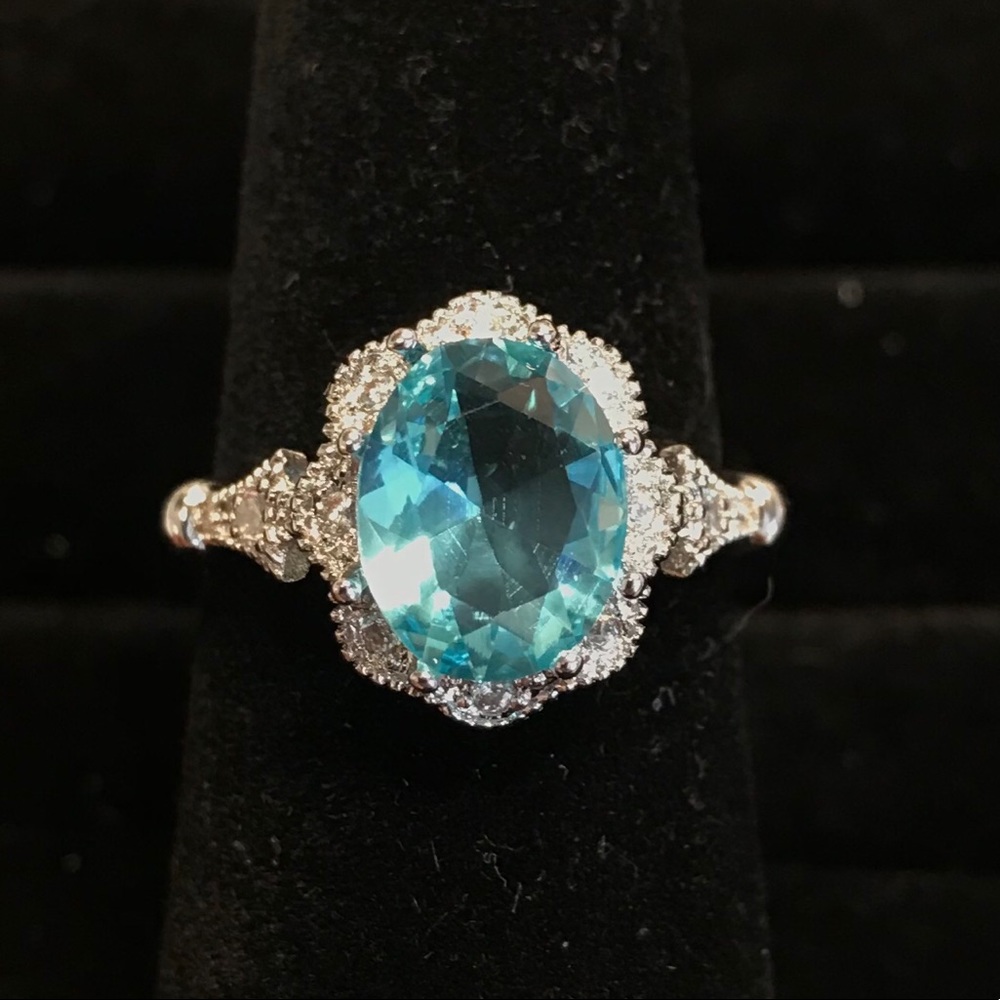 **SOLD** Oval Blue “Topaz” Ring